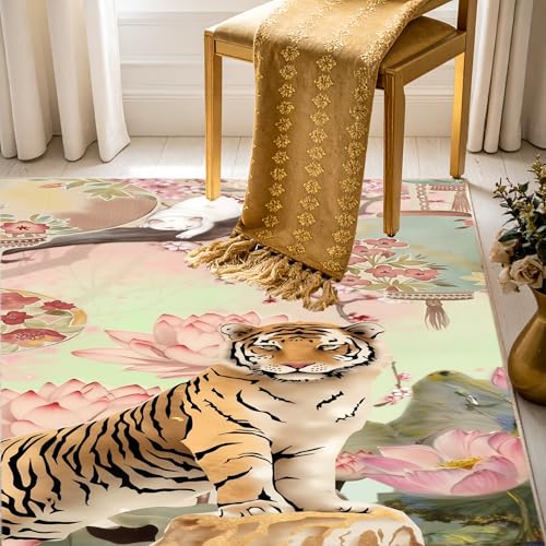 Image of ishro home Premium Carpet for Hall | Rugs for Living Room | Love at First Sight Carpet | Anti-Skid | Machine Washable | Non-Shedding|Non- Fading| (Strength of Love, 7' x 5' (Rectangular))