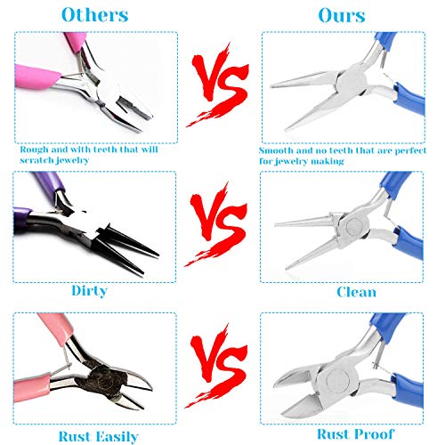 Shynek JP-02 Jewelry Pliers, Shynek 6Pcs Jewelry Making Pliers Tools thumb #2