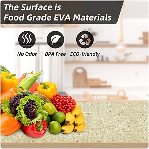 Shelf Liner 18 Inch Wide Shelf Liner Non Adhesive 18Inx8Ft Drawer Liner Non Slip Kitchen Mat Waterproof Oil-Proof For Kitchen Cabinet, Shelves, Refrigerator, Storage, Desks, Easy To Trim #TOP5