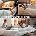 FOSSFLAKES Nordic Sleep, Comforter Duvet Insert, All Season Duvet, Down Alternative Bedding Comforter Premium Scandinavian Design (Queen)