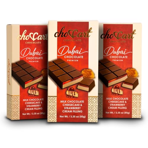 ChocCart Dubai Chocolate Premium Milk Chocolate Bar with Cheesecake &