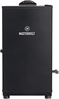 Masterbuilt 30-Inch Digital Electric Vertical Smoker - 710 Sq In BBQ with Side Chip Loader, Chrome Racks, Black MB20071117