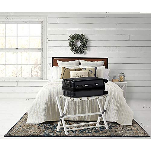 Bee & Willow Home Luggage Rack in White Wash
