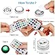 Ailan Drahtlose selbstklebende LED Auto Innenbeleuchtung, Fernbedienung, Dach, bunte Nachtlichter, Lampe, Aquarium, Party Dekoration, 4 Lichter