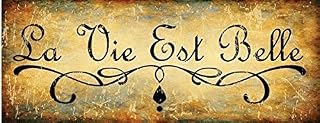 Metal Sign 8X12 Inches La Vie Est Belle Retro