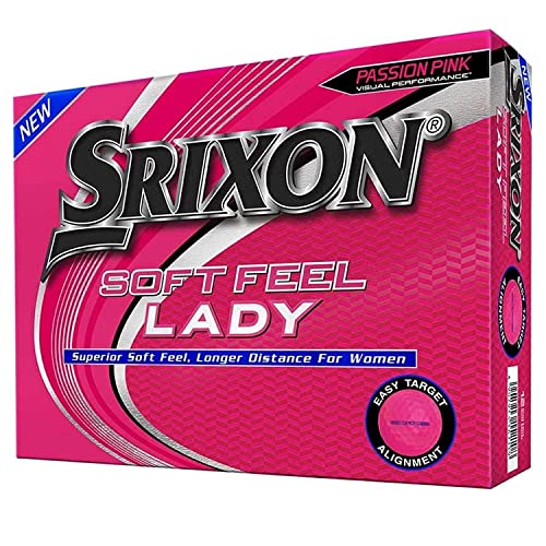 Srixon Soft Feel Lady Pink - 12 Balles de Golf - Distance et...