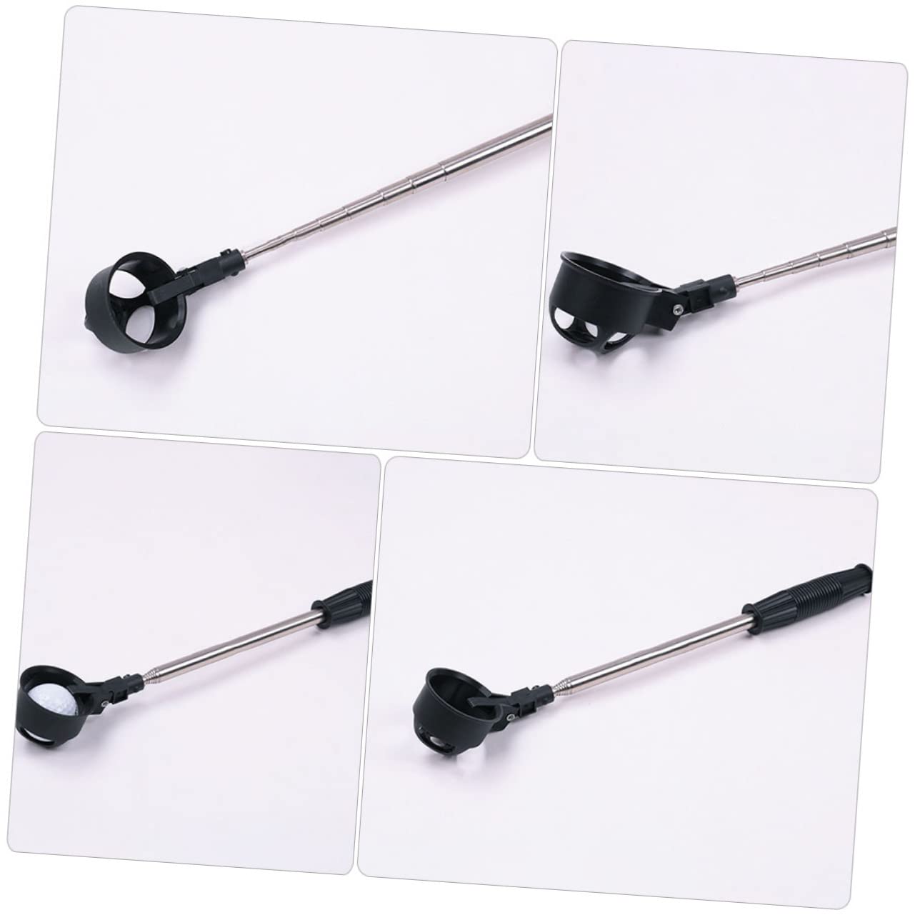 balacoo Portable Pick up Grabber for Golfs Balls Golf Retriever Locking Scoop Golfing Equipment