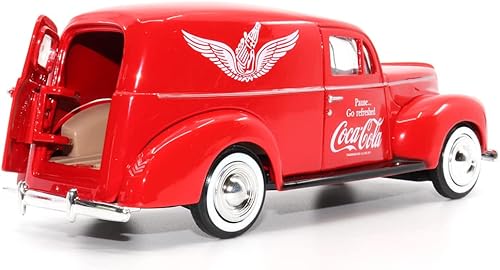 Miniatura 5 de | Coca-Cola 1940 Ford Delivery Van con enfriador | Modelo a escala 1:24 coleccionable fundido a presión | 424195