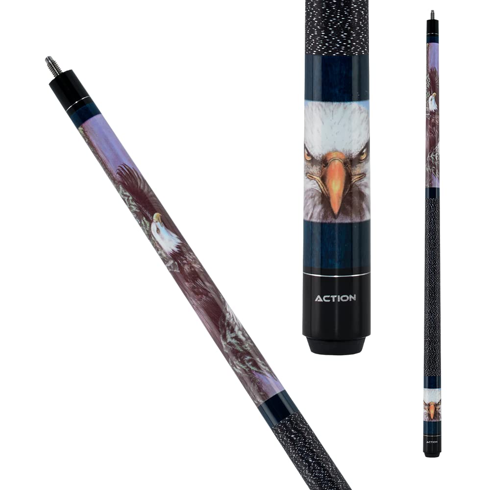 Action Adventure Billiards Pool Cue Stick - Bald Eagle - 21oz