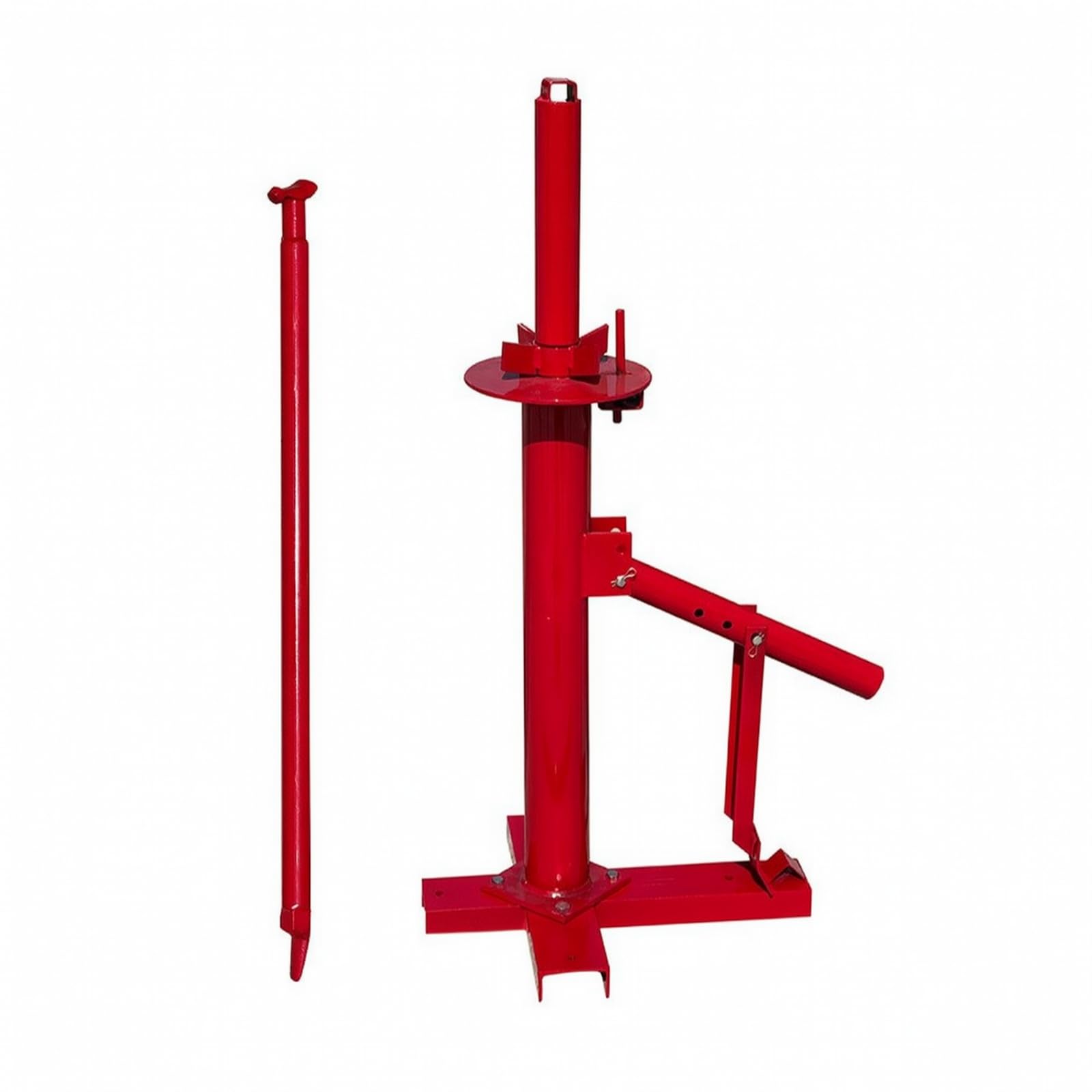 Démonte-Pneu Manuel Machine de Changement de Pneus Équipement à Levier Décolle-Talon en Acier avec Socle à Boulonner et Levier de 90 Cm Adapté aux