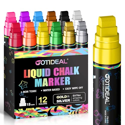 12 Metallic Window Markers