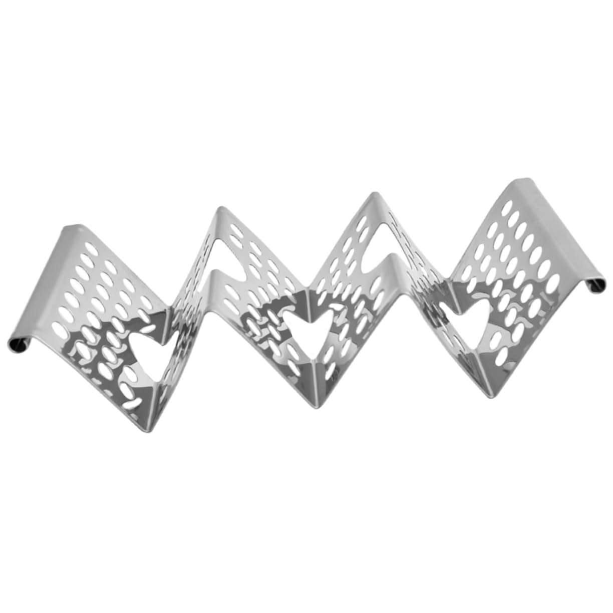 COLLBATH Decorative Metal Taco Rack Chicken Roll Holder Stainless Steel Pancake Stand Food Store Supplies