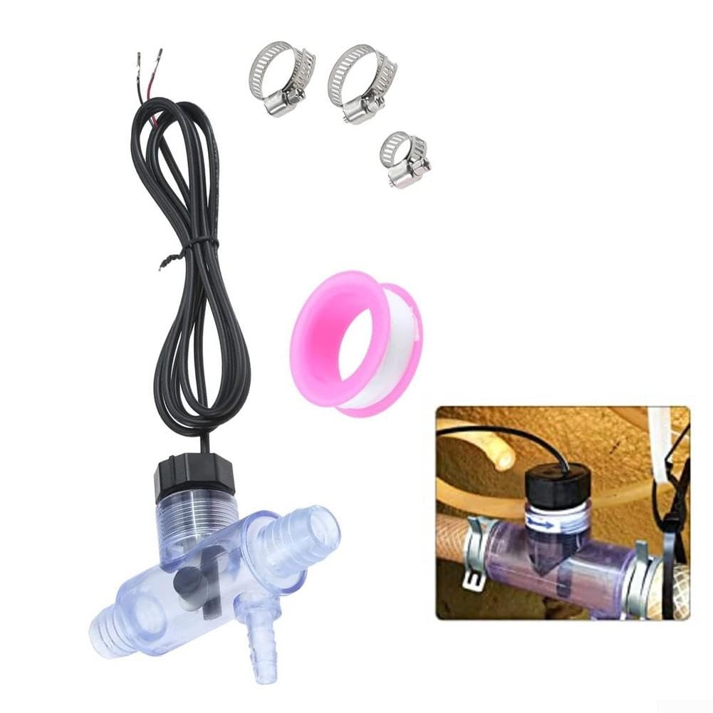 Interruptor de Flujo de Agua para Bañera de Masaje Sensor de Caudal 24V Plástico al Agua Caliente Frío Repuesto Kit Completo(2560-040)
