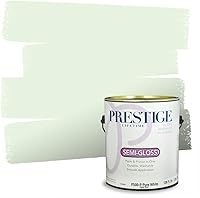 Vista 135 de PRESTIGE Pintura exterior e imprimación en uno, aloe, plano, 1 galón