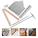 Toyvian Professional Kalimba Thumb Piano Shrapnel Keys Steel Accessory Kit Tuning Hammer for Beginners