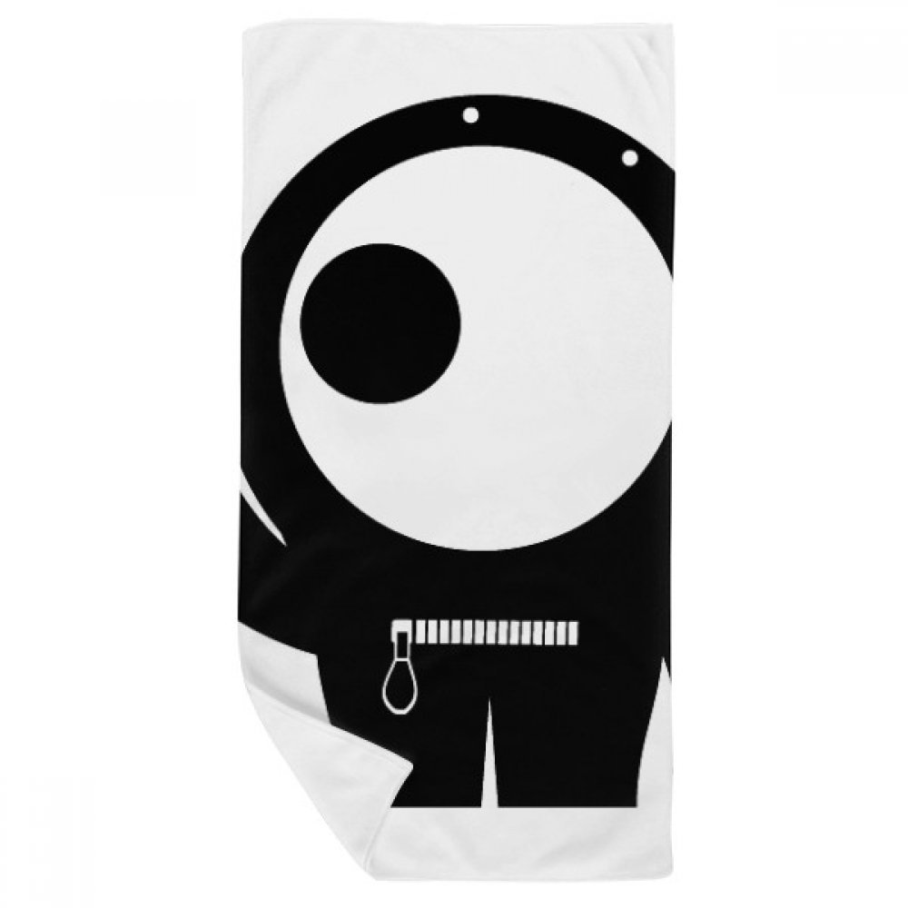 Serviette de bain univers alien DIYthinker douce de 35x70 cm multicolore