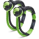 Bubba Rope 176744 Synthetic Shackle Mini Gator-Jaw 1/4" Breaking Strength of 11,000 lb. with Plasma