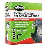 Slime 30010 Inner Tube for Wheelbarrows, Hand Trucks, Compressors, Lawn Mowers, Scooters, Trailers and More, Extra Strong, Includes Self-Sealing Slime Sealant, Heavy Duty Replacement, 4.00/3.5-4'