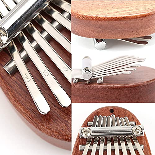 AIEX 8 Touches Mini Kalimba Pouce Piano avec Lanière Pocket Thumb Piano Portable Mbira Finger Piano Cadeau pour Enfants… - Les Beatles, Paul McCartney, John Lennon, RIngo Starr, George Harrison AIEX 8 Touches Mini Kalimba Pouce Piano avec Lanière Pocket Thumb Piano Portable Mbira Finger Piano Cadeau pour Enfants… – Image 4
