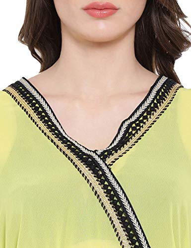 Image of oxolloxo Women's V Neck Polyester Beachwear Dress