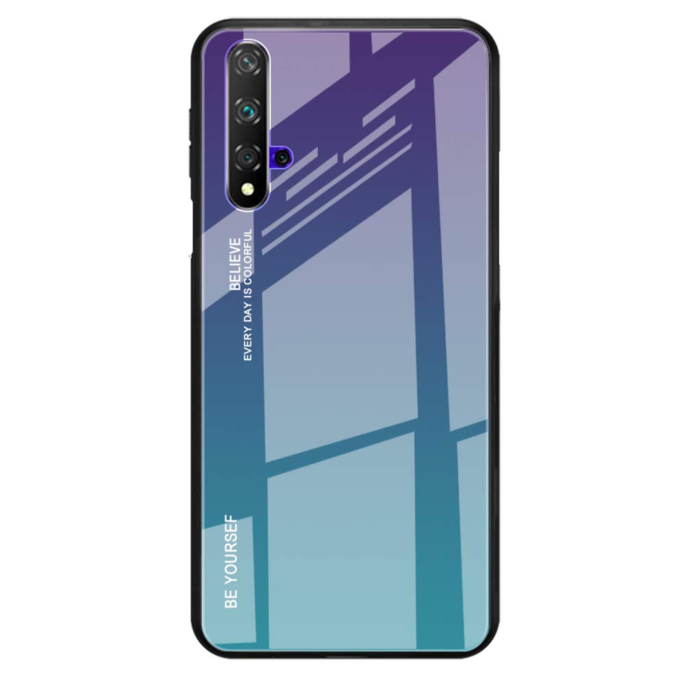HAOYE Hülle Für Huawei Nova 11i - Dünnes Glas-Backcover Mit Farbverlauf & Stoßfester TPU-Rahmen