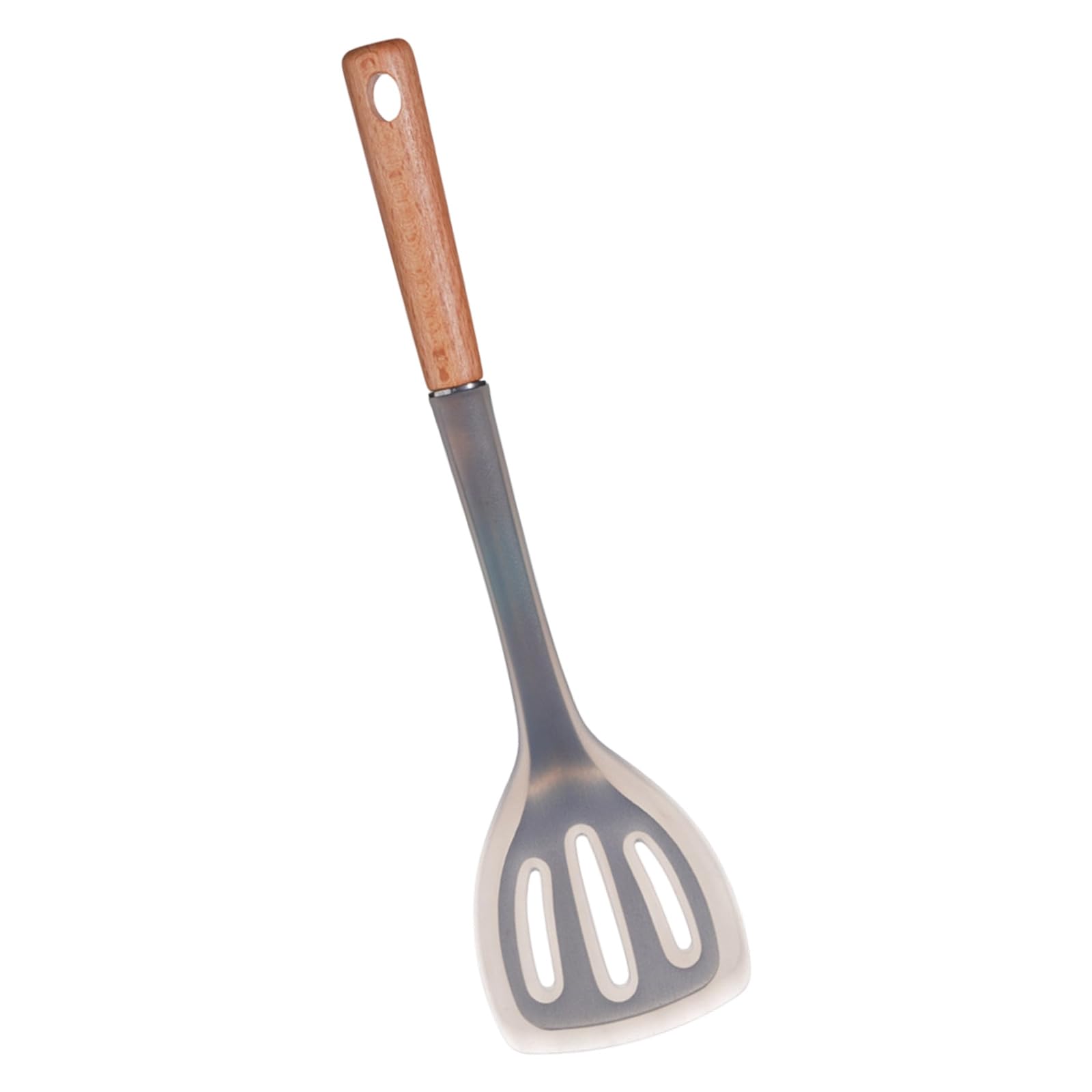 JUYAXIN Silicone Rice Spoon with Wooden Handle Cooking Spatula for Household Use Practical Kitchen Tool Scratch Proof Cooking Utensils