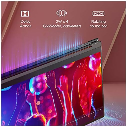 Lenovo Yoga 9 Intel Evo Core i7 11th Gen 14" (35.56cm) 4K 2-in-1 Convertible Touchscreen Laptop (16GB/1TB SSD/Win11/Office/Integrated Pen/3Yr Warranty/Shadow Black/Leather Surface/1.44Kg), 82BG00BSIN - Image 7