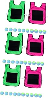 INOOMP Sticky Ball Vest Sticky Target Ball 3 Sets Kids Gift Kids Toy Out Door Toys Kid Toy Sticky Target Ball Vest Indoor Parent-Child Label