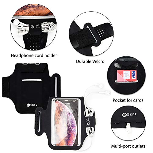 Migeec Phone Holder For Hand Waterproof Running Armband Phone Holder For Running With Card Slot For Iphone 14 Pro Max /13 / 12 Pro Max/12/11/Xr/Xs/X/8/7 Plus Android Up To 6.5 Inch #TOP3