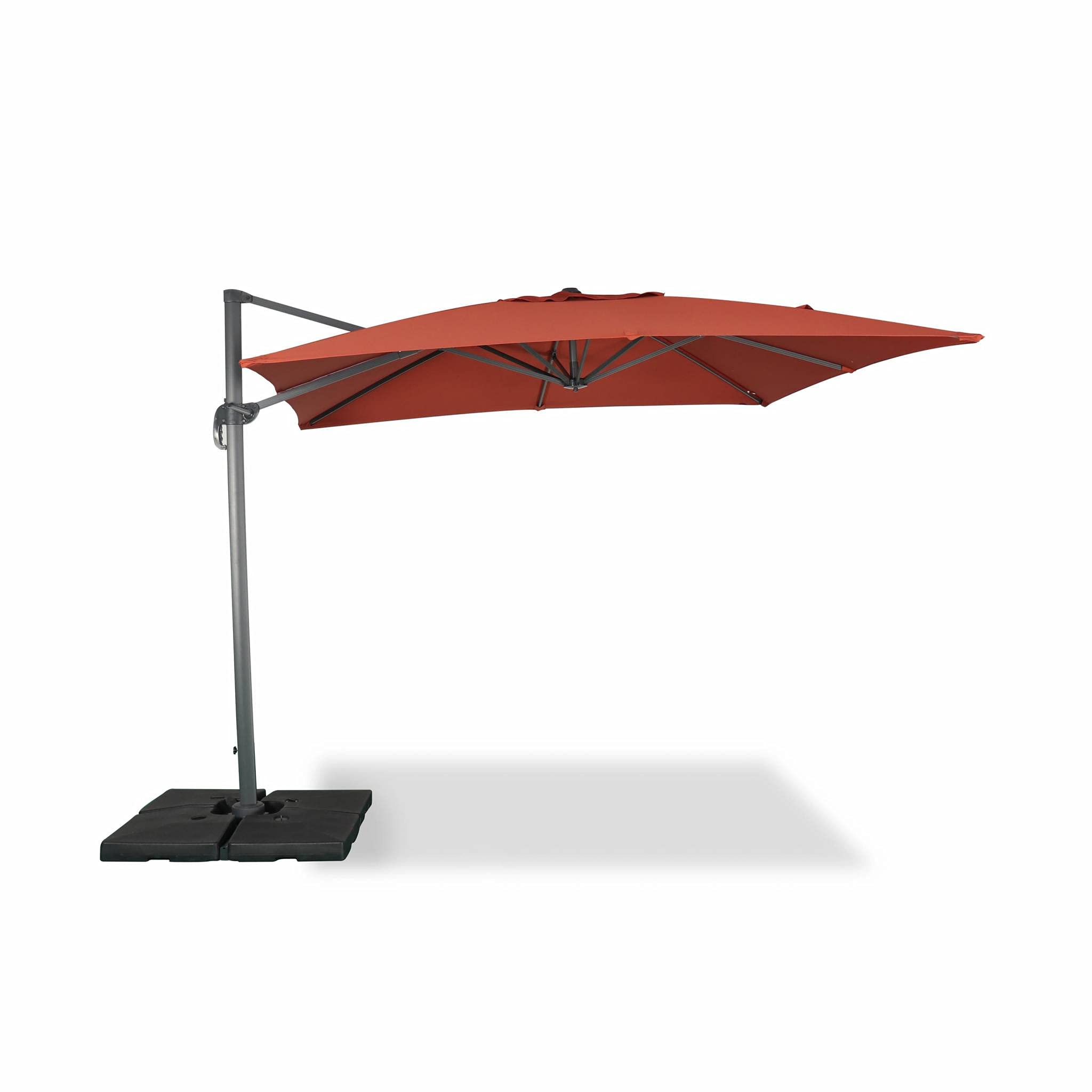 Alice's Garden Square cantilever parasol - 3x3m - Falgos