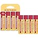 Burt's Bees Easter Basket Stuffers, Lip Balm - Pomegranate, Lip Moisturizer With Responsibly Sourced Beeswax, Tint-Free, Natural Origin Conditioning Treatment, 4 Tubes, 0.15 oz.