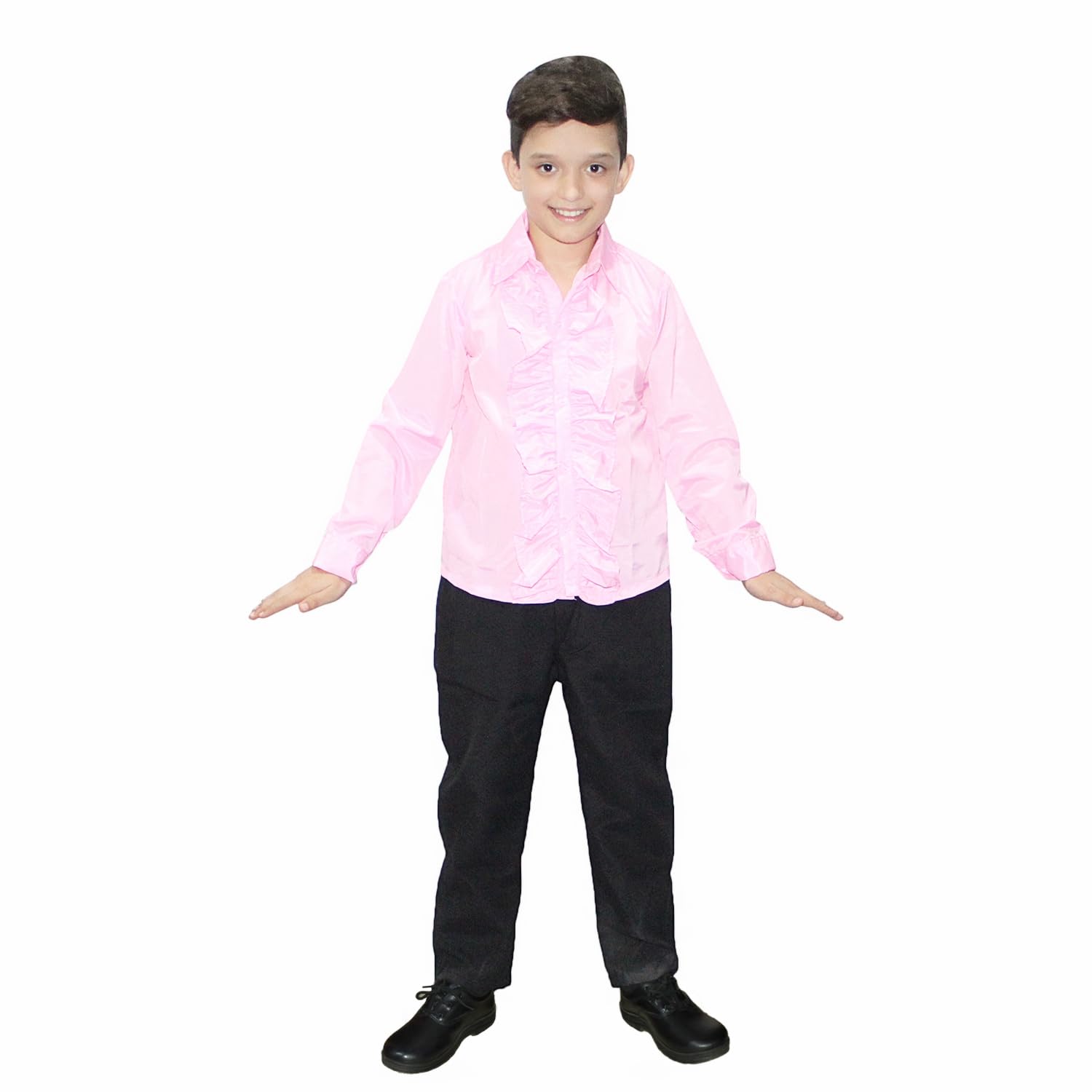 Kaku Fancy Dresses Pink Frill Shirt Western Costume -Pink, 5-6 Years, For Boys (B07236T49K) Amazon Price History, Amazon Price Tracker