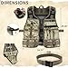 MELOTOUGH Electrician Tool Vest with Drill Holster, Adjustable Utility Tool Vest with Multi-Pocket Storage, Detachable 2 Inch Wide Belt, Reflective Strips for Men Construction, Framer (Digital Camo)