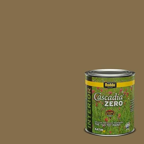 Vista 112 de Rodda Paint CASCADIA ZERO Pintura e Imprimación Interior Semibrillante en Uno, 5 Galones, Corn Chowder Sopa de maíz