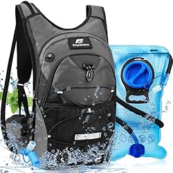 Expansea Mochila de hidratación con 3L Bolsa de Ag...: ✅【MATERIAL DE PRIMERA CALIDAD】La mochila está hecha de tela de nylon engrosada y resistente al desgaste con un cómodo tejido de forro, que es impermeable, ajustable y transpirable.Acolchado de malla suave y ligero, cómodo y transpirable, puede absorb...