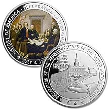 US Military Challenge Coin Presidential 1776 Declaration of Independence Collectors Coin