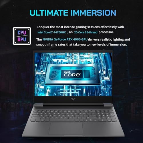 Image of HP Victus 16.1 inch FHD 144Hz i7 RTX 4060 Gaming Laptop, 16.1 inch FHD 144Hz, Intel i7-14700HX (Beats i9-13900H), NVIDIA GeForce RTX 4060, 16GB DDR5 RAM, 1TB SSD, W11H, with 512GB External SSD Bundle