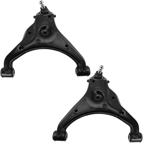 Miniatura 32 de Detroit Axle - Brazos de control delanteros para Nissan Pathfinder Frontier Xterra, 2 brazos de control superiores con rótulas, conjunto de par