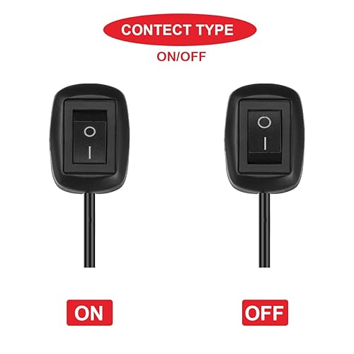 Miniatura 37 de Interruptor basculante para coche, interruptor de encendido y apagado, interruptor de botón de 12 V, interruptor de tira de luz LED, interruptor