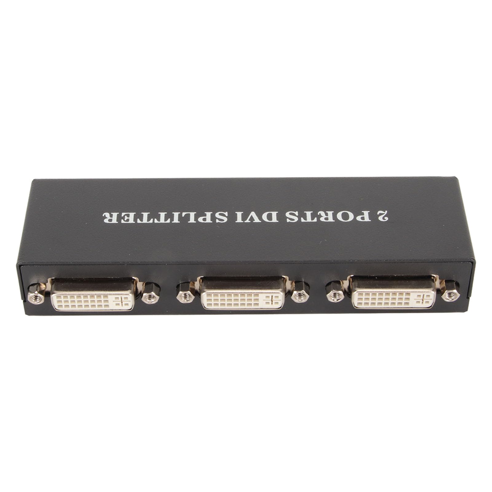 1x2 DVI Splitter, 1 In 2 out 1920x1440 HD 1080P 2 Puertos DVI Input Lossless Signal Transmission, DVI Video Splitter para PC HDTV Projector (Enchufe de la UE)