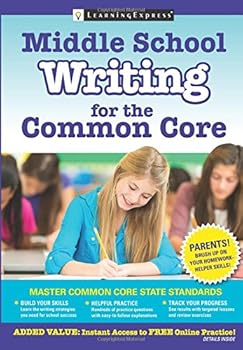 Paperback Middle School Writing for the Common Core Book