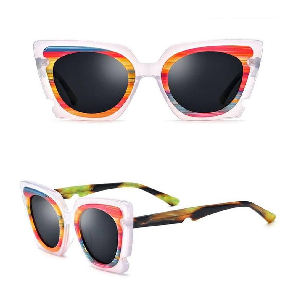 Occhiali da sole da uomo e da donna con lenti a specchio color arcobaleno, alla moda, da guida e da ciclismo