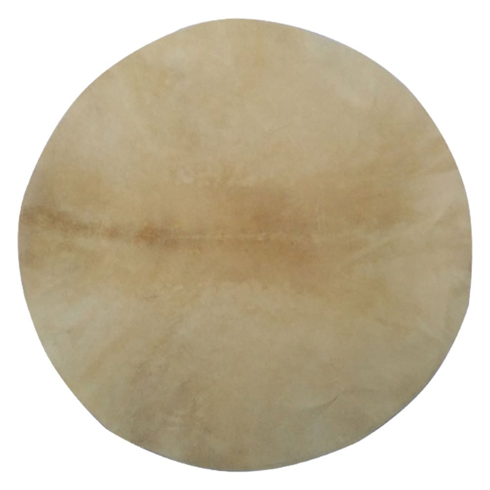 Lot de 2 tambours bodhran en peau de chèvre naturelle – Djembé irlandais Bodhran, cadre natif et caisse claire chamanique et têtes de tambour traditionnelles africaines rasées (2 pièces – 55,9 cm)
