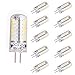 Produktbild 10er Pack G4 LED 3w Lampe Birne Leuchtmittel Ersatz für 30w Halogen-Stiftsockellampe Glühbirnen Energiesparbirne DC 12V 48 SMD 3014 Warmweiß