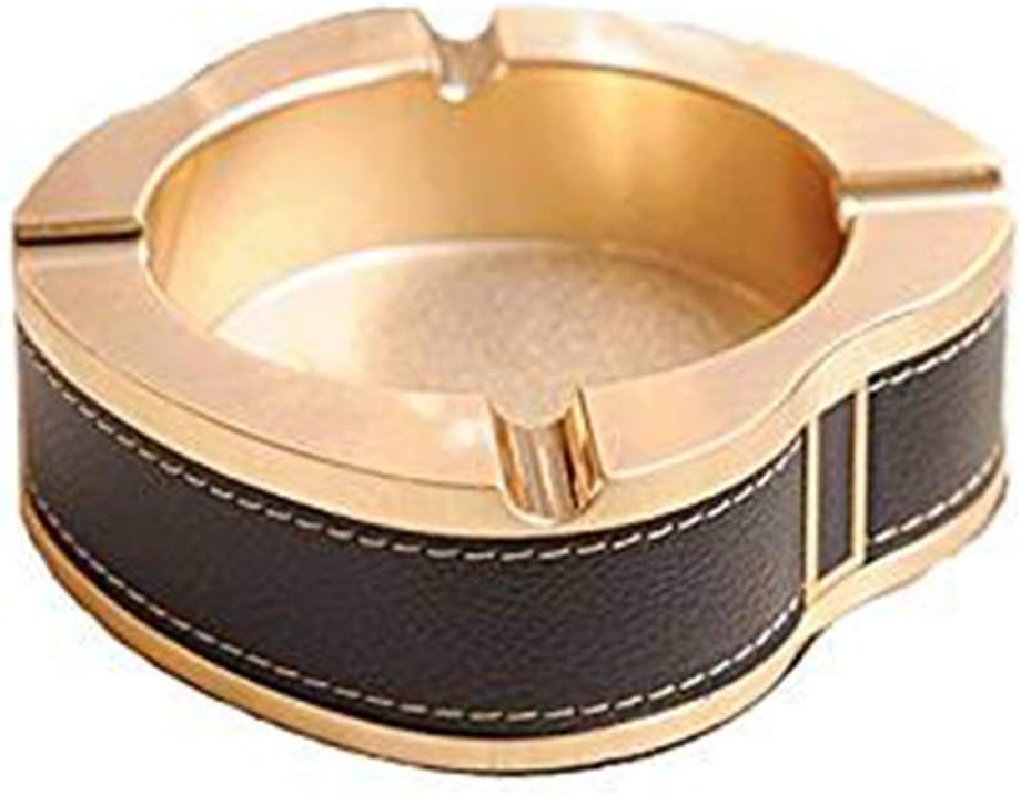 PYROJEWEL Zinc Alloy Metal Ashtray Compact Personality Home Creative Club European Style Creative Ashtray 10.1 * 3.4CM Ashtray