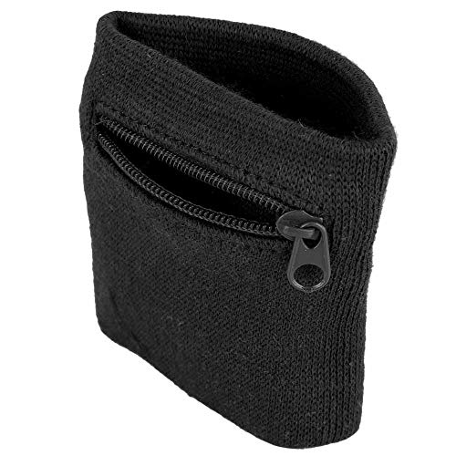 Sports Pocket Wallet Sweatband with Zipper, Small Wristband Wrist Wallet for Fitness Hiking, Jogging for Women and Men - Image 4