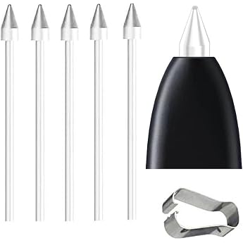 5 x Soft Tips for Galaxy Tab S10 / S10 Plus / Tab S10 Plus / Tab S10 Ultra S Pen Replacement Tips / Springs with Tool S10/S10+/S10 Ultra White x 5