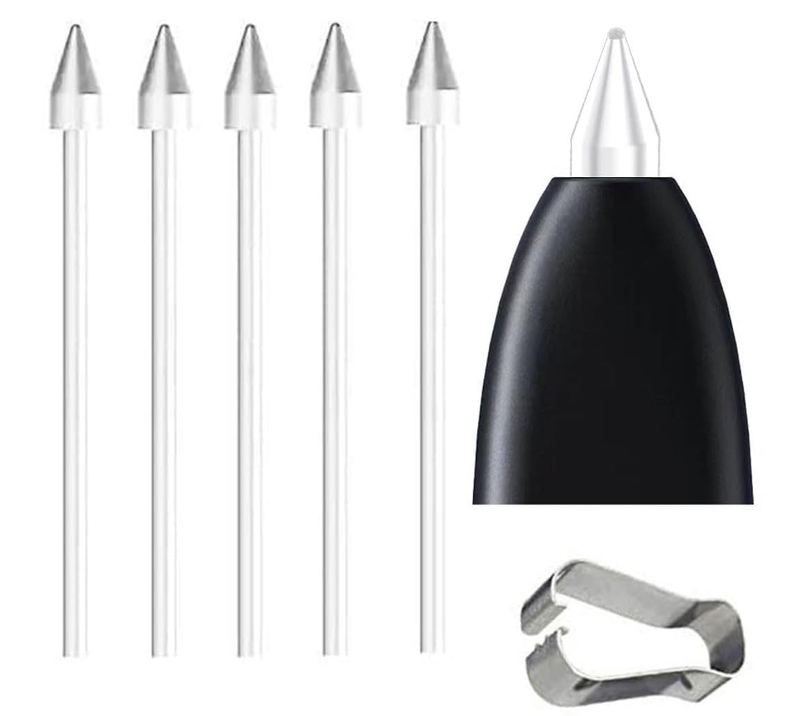 5 PCS Galaxy Tab S6 Lite S Pen Soft Tips/Nibs Compatible with Galaxy Tab S6 / Galaxy Tab S6 Lite S Pen Replacement Tips/Nibs with Tools (S6/S6 Lite