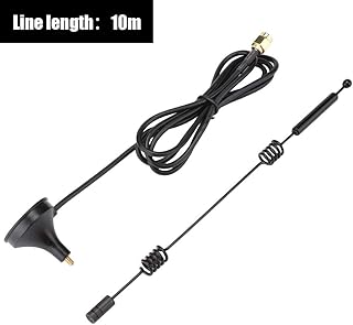 WiFi Antenna,12DBi High Gain WiFi Router Antenna,2.4GHz 5GHz Dual Band WiFi Antenna,Omni-Directional Antenna with SMA Connector,Double Helix Antenna with Magnetic Base (10M)
