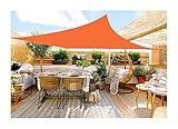 Protección Solar Balcón Jardín, Protección Solar Balcón 98% Protección UV Protección UV Repelente Al Agua For Jardín Terraza Camping (Color : Orange, Size : 2x2.5m)